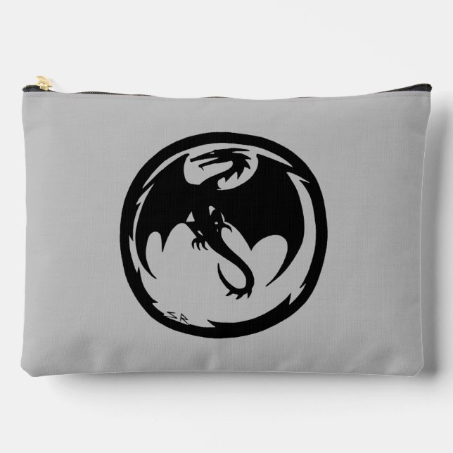 Bolsa gris de Dragon Negro (Anverso)