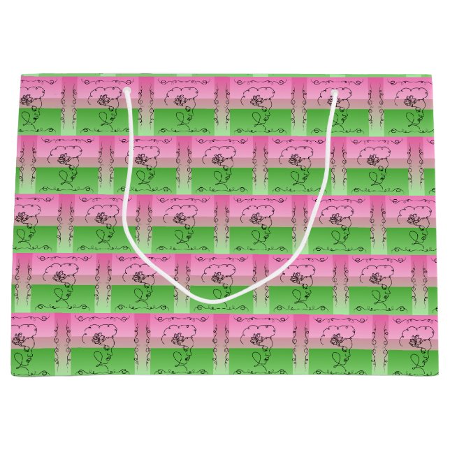 Bolsa horizontal de regalo de belleza flotante (Anverso)