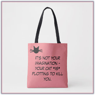 Bolsa humorística para el gato