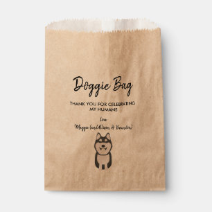 Bolsa Husky Doggie para Bodas, bolsas de favores