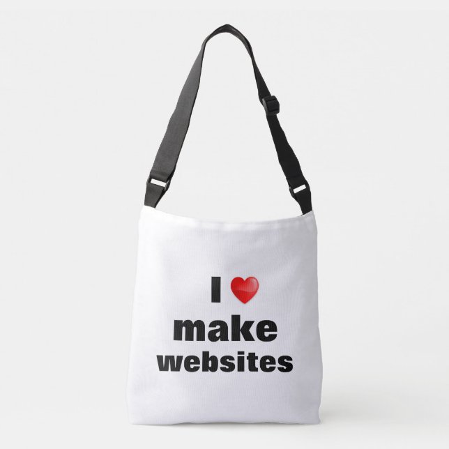 Bolsa I love make websites (Anverso)