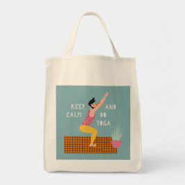 Bolsa ilustrada dulce de yoga