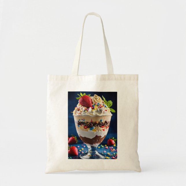 Bolsa impresa de helados indulgentes Sundae (Frente)