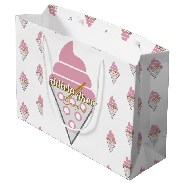 Bolsa irresistible de regalo para helados de Adiel (Angulo reverso)