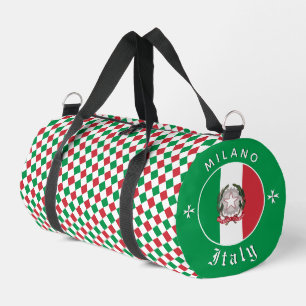 Bolsa italiana, gimnasio, bolsa de viaje, bandera 