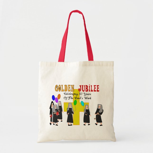 Bolsa Jubilee Tote 50 de Oro de Nuns (Frente)