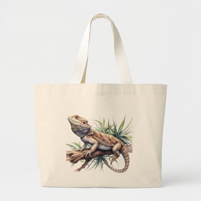 Bolsa Jumbo de Lagarto Dragón Barbudo (Frente)