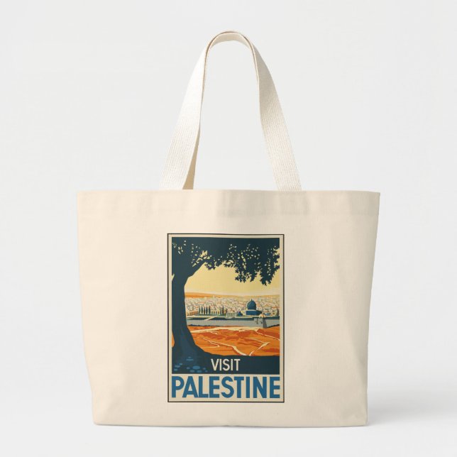 Bolsa Jumbo De Viajes-Viajes-Poster-Palestina (Frente)