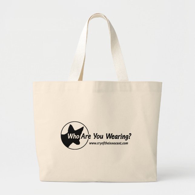 Bolsa Jumbo Tote (¿A Quién Llevas?) (Frente)