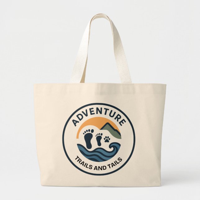 Bolsa Jumbo Tote con el logotipo Adventure T y T (Frente)