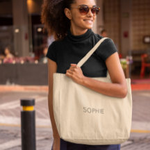 Bolsa Jumbo Tote de DIY | Personalizado Texto, Nom
