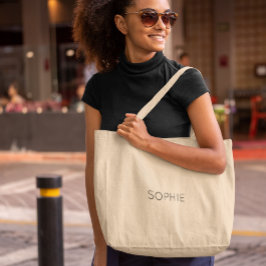 Bolsa Jumbo Tote de DIY | Personalizado Texto, Nom