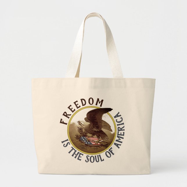 Bolsa Jumbo Tote de Soul of America (águila) (Frente)