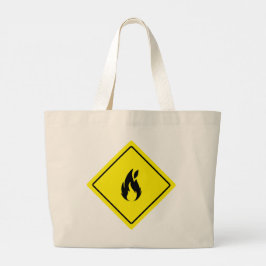 Bolsa Jumbo Tote del Rótulo de seguridad de Scienc