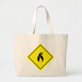 Bolsa Jumbo Tote del Rótulo de seguridad de Scienc