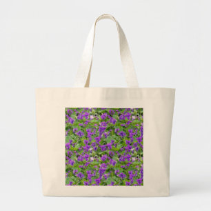 Bolsa Jumbo Tote Jumbo De Las Violetas De Madera D