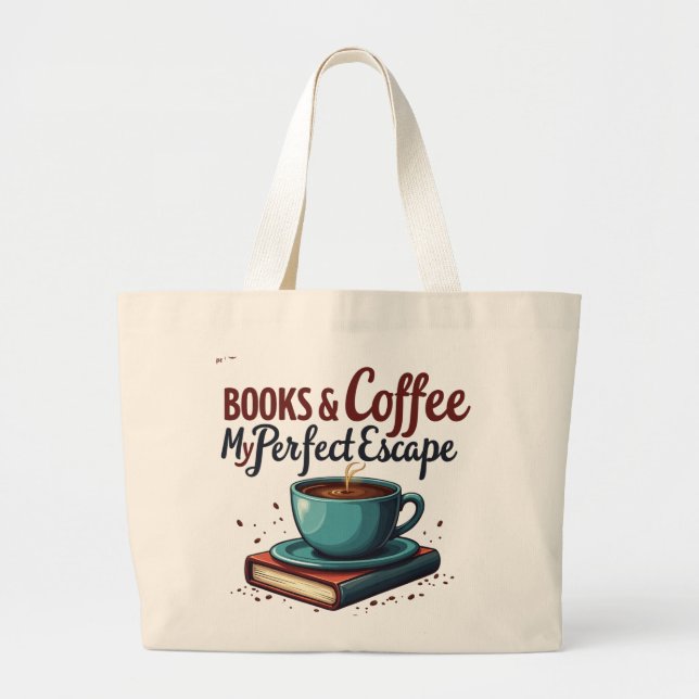 Bolsa Jumbo Tote para los amantes del libro (Frente)