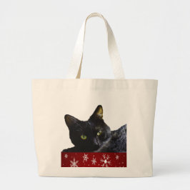 Bolsa Jumbo Tote para Navidades Gatos Negros