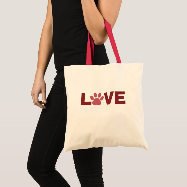 Bolsa Love Tote con papel impreso (Anverso (producto))