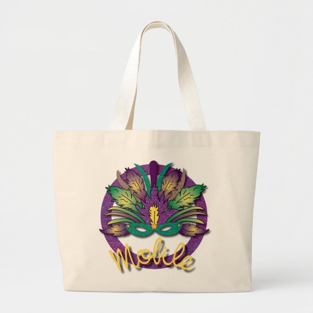 Bolsa máscaras Mardi Gras - Móvil, AL (Frente)