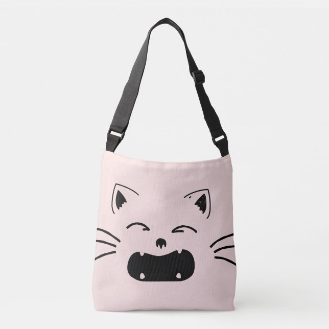 Bolsa Meow-tástica con Estampado de Gato: Lleva el (Anverso)
