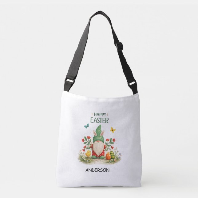 Bolsa mini de Pascua personalizada con gnomo lindo (Anverso)