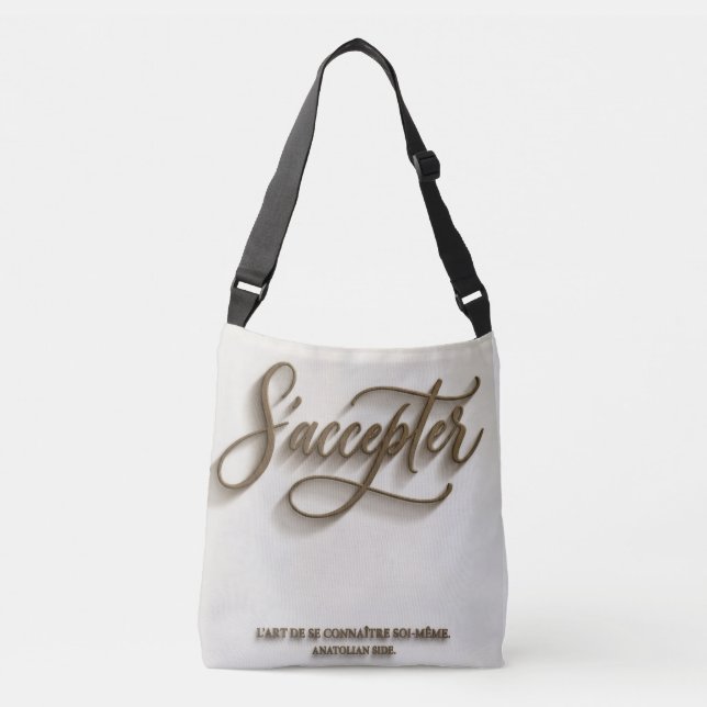 Bolsa minimalista "Aceptarse" (Anverso)