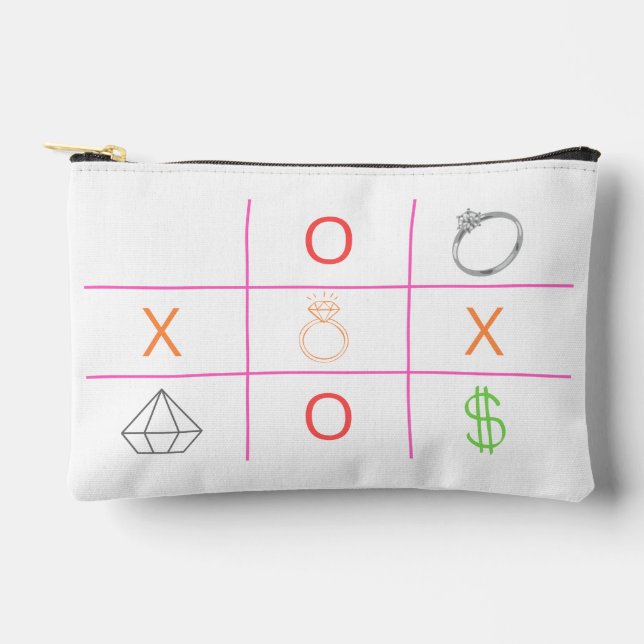 Bolsa Minimalista de Tic Tac Toe (Anverso)