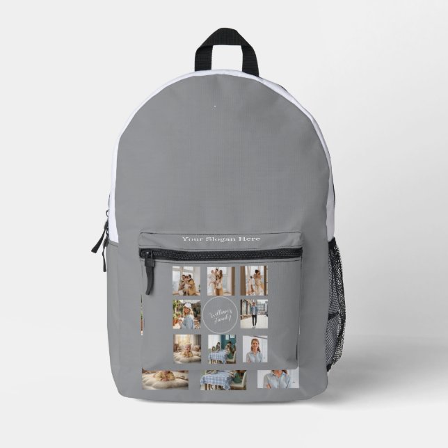 Bolsa Minimalista Personalizada con Foto Familiar  (Anverso)