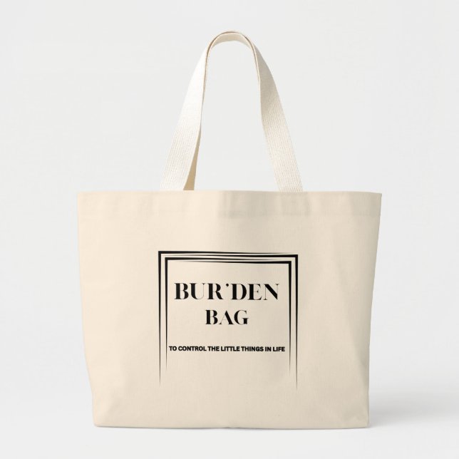 BOLSA MODERNA DE ALGODÓN NATURAL PARA MUJERES BUR' (Frente)