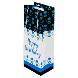 Bolsa moderna de botellas con polka-dot en Blues