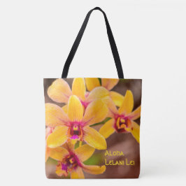 Bolsa Monograma de Hawái con orquídea amarilla vib