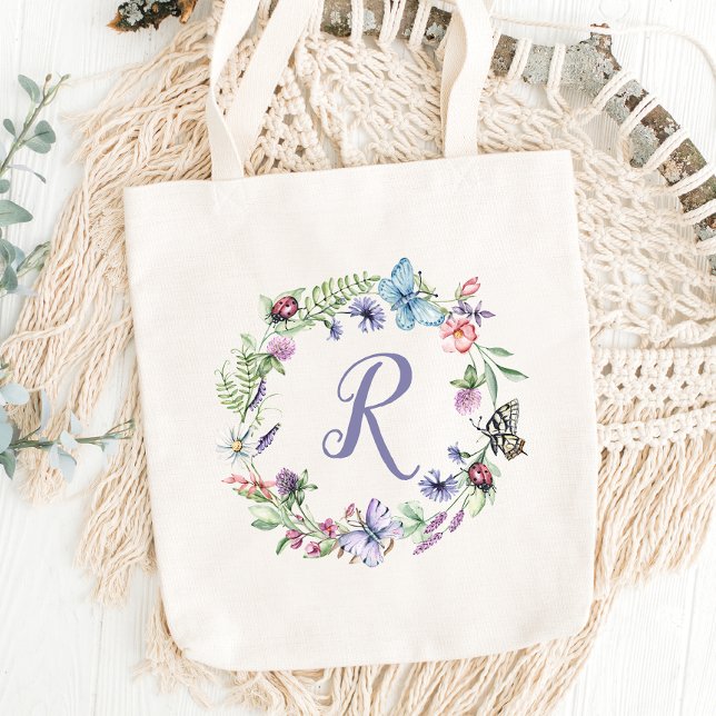 Bolsa Monograma de la toga floral de la mariposa (Subido por el creador)