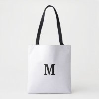 Bolsa Monograma de tocado blanco y negro para la d
