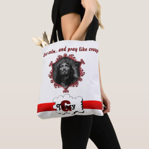 Bolsa monograma 'Jesús Mantén la calma y reza como