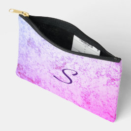 Bolsa Monogramada de lápiz rosado y morado