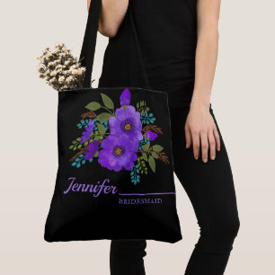 Bolsa Monogramada de Tote color de agua morado mor