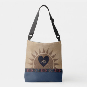 Bolsa Monogramada de Tote con corazón de estilo su