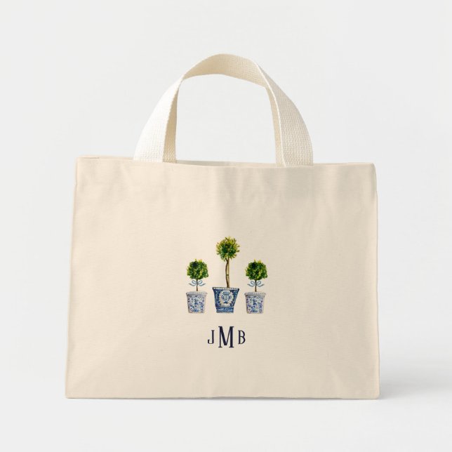 Bolsa Monogramada de Tote de Boxwood (Frente)