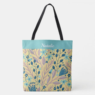 Bolsa Monogramada De Tote Simple Pintada