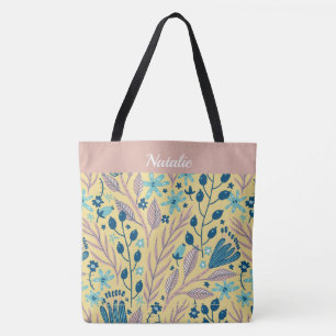 Bolsa Monogramada De Tote Simple Pintada