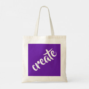 Bolsa morada "Create" Tote