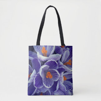 Bolsa morada de aleta tulipán
