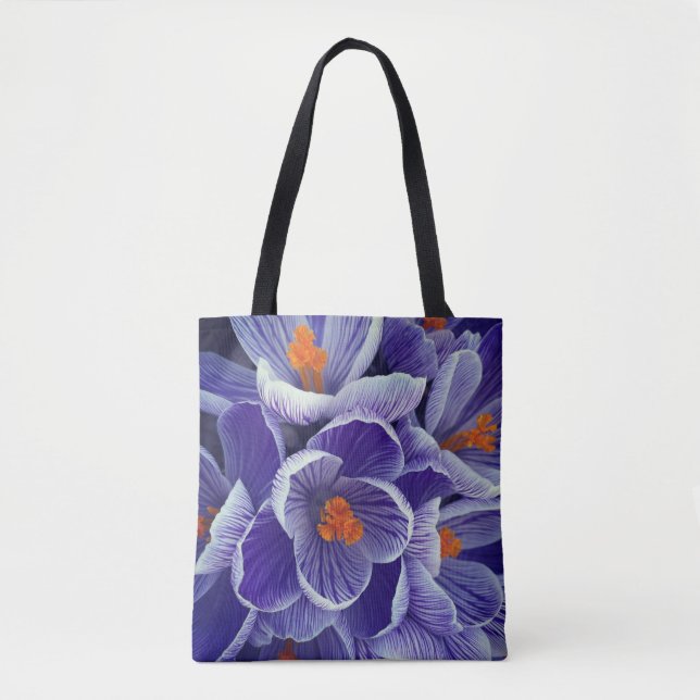 Bolsa morada de aleta tulipán (Anverso)