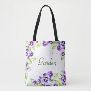 Bolsa morada de puntillas