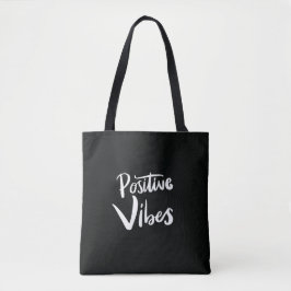 Bolsa negra de asas grandes Positive Vibes – Minim