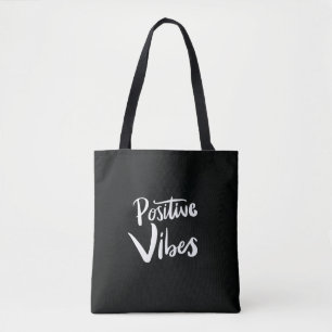 Bolsa negra de asas grandes Positive Vibes – Minim