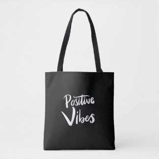 Bolsa negra de asas grandes Positive Vibes – Minim