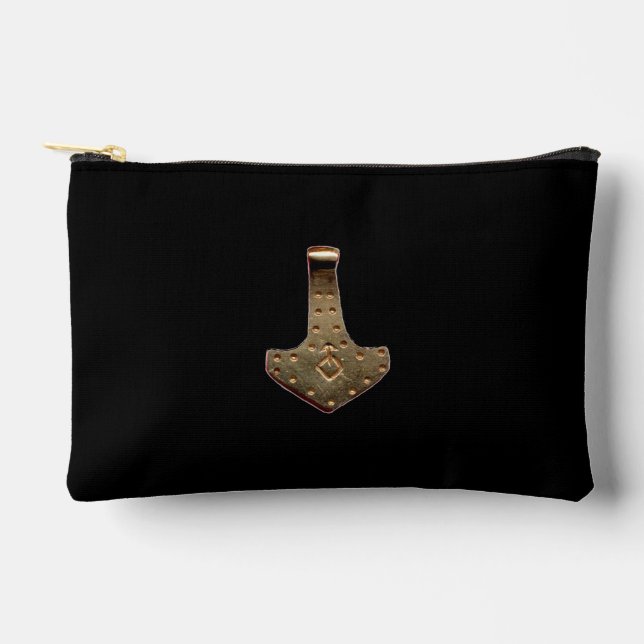 Bolsa negra de oro Thor Hammer (Anverso)