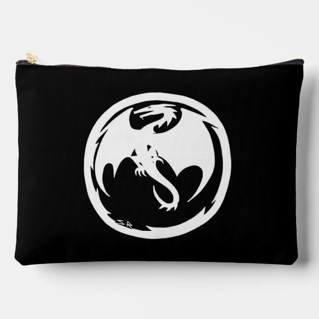 Bolsa negra Dragón blanco (Anverso)